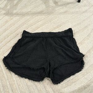 Anthropologie Linen Pajama Shorts